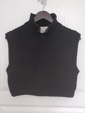 We The Free 100% Cotton Sleeveless Crop Sweater
